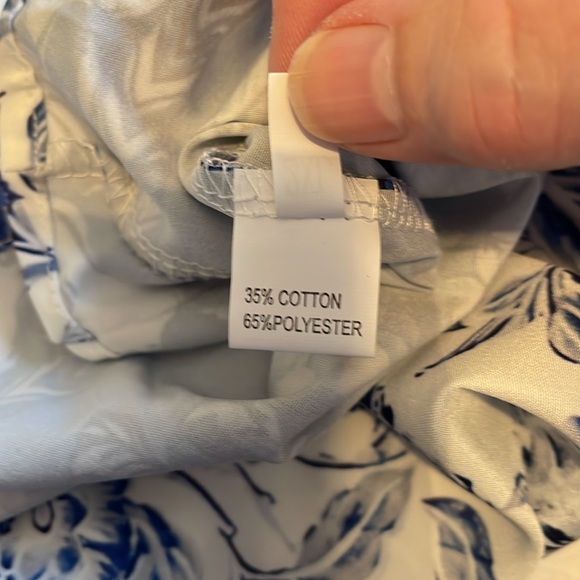 Blue Bell Sleeve V-Neck Midi Dress. - Picture 7 of 9